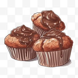 芬图片_卡通手绘甜品甜点面包