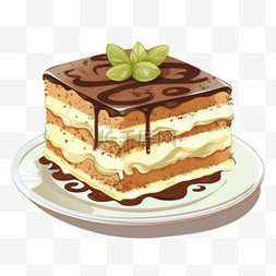 甜点蛋糕插画图片_卡通手绘甜品甜点糕点