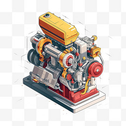 柴油发动机图标图片_2000磅发动机托架