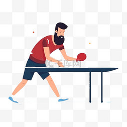 体育运动乒乓球图片_卡通手绘体育运动乒乓球竞技