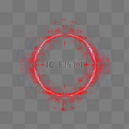 红色、光线图片_红色光环光圈粒子光效光点光斑光
