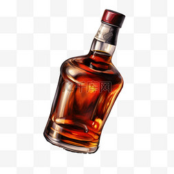 威士忌蒸馏器图片_卡通手绘威士忌酒水