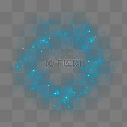 光圈粒子图片_蓝色密集光环光圈粒子光效光点光