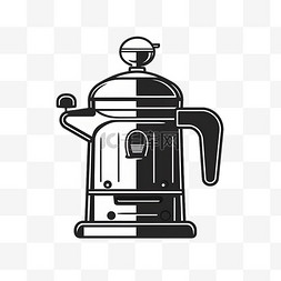 扁平风格机械咖啡机图标