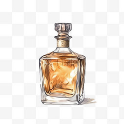 威士忌卡通图片_卡通手绘威士忌酒水