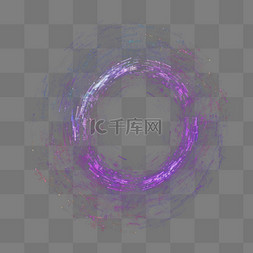 紫色光环光圈粒子光效光点光斑光