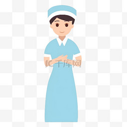 卡通护士插画图片_卡通手绘白衣天使护士