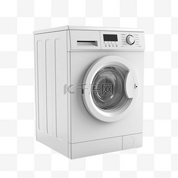 全自动滚筒洗衣机图片_卡通手绘家电全自动洗衣机