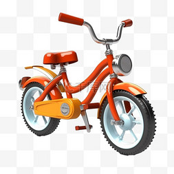 儿童胶布图片_卡通手绘儿童玩具自行车