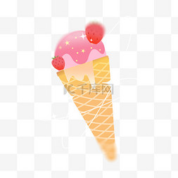 一堆冰淇淋图片_弥散风冷饮蛋卷冰淇淋