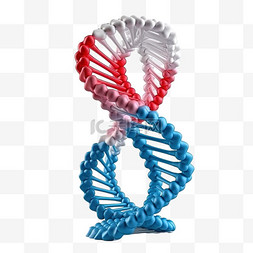 DNA双螺旋图片_卡通手绘NDA双螺旋