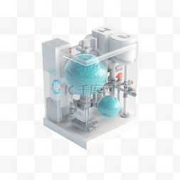 氢元素图片_卡通手绘3D氢能源