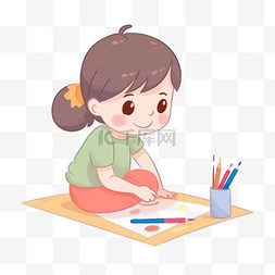 儿童手绘图片_卡通手绘画画儿童