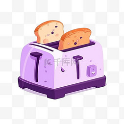 精面包机图片_卡通手绘家电面包机