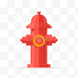 校园消防安全教育图片_卡通手绘消防消防栓