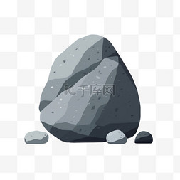 计数器石子图片_卡通手绘石头石子