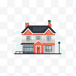 联排住宅图片_卡通手绘住宅房屋房子