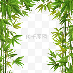 端午节竹子竹叶边框元素