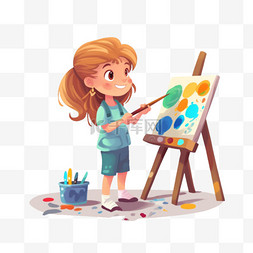 画画绘画图片_儿童儿童节画画欢度六一亲子孩子