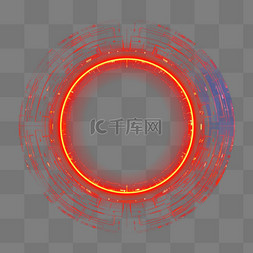 gif动画光线图片_红色科技光环光圈粒子光效光点光