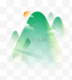 祝你中秋团圆快乐一生图片_端午弥散风粽子山