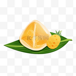 水晶盐画图片_端午菠萝水晶粽子
