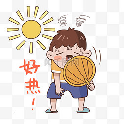 好晕图片_夏季好热中暑表情包