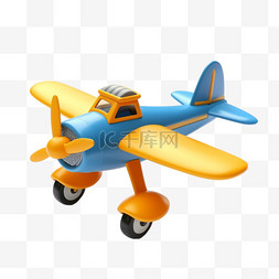 绘画飞机图片_卡通动漫3D玩具飞机