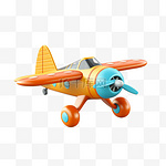 卡通动漫3D玩具飞机
