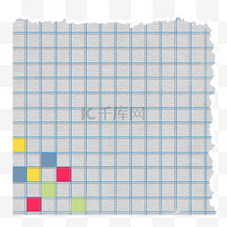 简约撕纸风图片_撕纸效果复古游戏风马赛克文本框