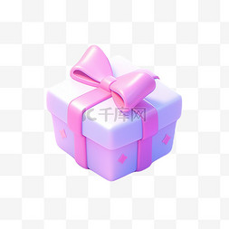 礼盒免扣元素图片_3d可爱元素直播礼物模型彩色立体