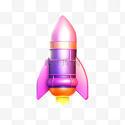 火箭元素logo图片_直播间礼物火箭图标免扣元素