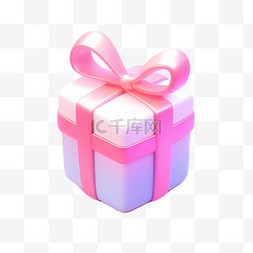 礼盒免扣元素图片_3d可爱元素直播礼物模型彩色立体