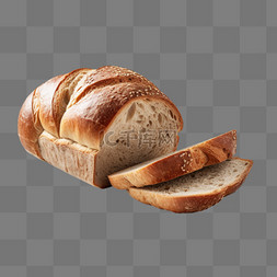 早餐卡通手绘面包食物面包