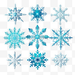 寒冷冬季雪图片_一套雪花圣诞设计雪花图案