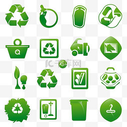 生态标志图片_绿色环保回收标牌标志logo图标