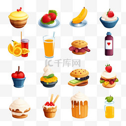 食物勺子图片_食物图标收藏。
