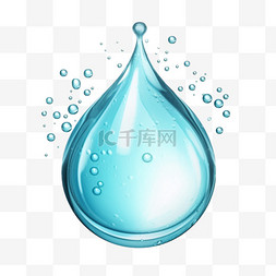 透明水滴水滴物体