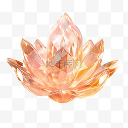 3D立体水晶玻璃花朵