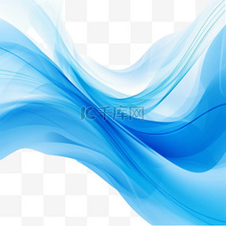 光波线条图片_闪亮的蓝色流动背景