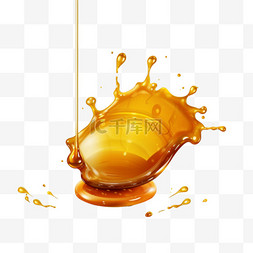 蜂蜜主图1图片_融化滴下的蜂蜜，逼真