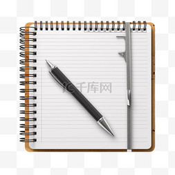 钢笔和记事本图片_带钢笔和尺子的笔记本