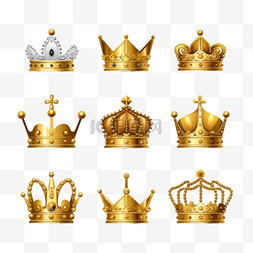 国王和王后图片_国王或王后的金冠
