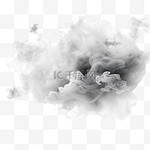 雾或烟雾隔离透明特效白色矢量云雾或烟雾背景
