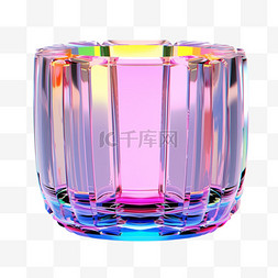 琉璃图片_3D立体水晶玻璃容器