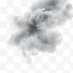 喷出粉末图片_雾或烟雾隔离透明特效白色矢量云