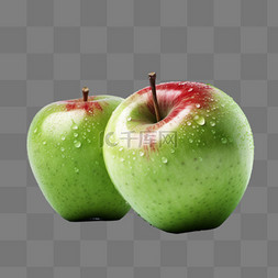 苹果果蔬图片_卡通手绘苹果水果