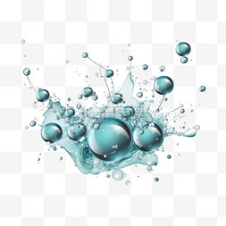 气泡、冒泡的水泡、水上运动
