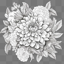 雕刻线条图片_雕刻花卉背景铜版画线条花朵花
