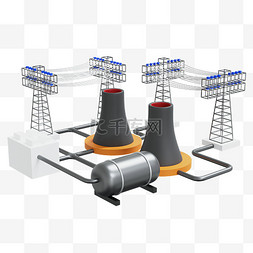 电厂电力图片_3D新能源
